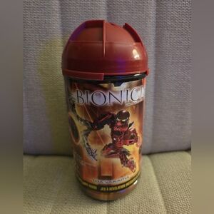 2004 #8601 Lego Bionicle Toa Vakama Figure In Original Canister. Opened.